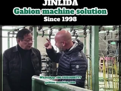 Wielkość siatki 80x100mm, prędkość 195m/h, automatyczna linia produkcyjna gabionów GLD-2