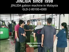 Wysokiej prędkości GLD-2-80100-4300 gabionowa sieć maszyny moc 30KW