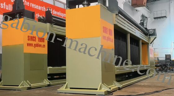 kupować JINLIDA CNC-5300 Ciężka spawarka do koszy gabionowych CNC o szerokości 5300 mm, urządzenie do produkcji siatki o podwójnym skręcie produkcja internetowa
