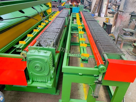 kupować Linia produkcyjna gabionu Automatyczna 66*85mm Maszyna do wywierania krawędzi 4000mm Sześciokątna sieć drutu produkcja internetowa
