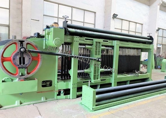 kupować Maszyna do produkcji pudełek gabionowych z drutu Galfan 22kw Szerokość 4300mm Double Twist Mesh produkcja internetowa